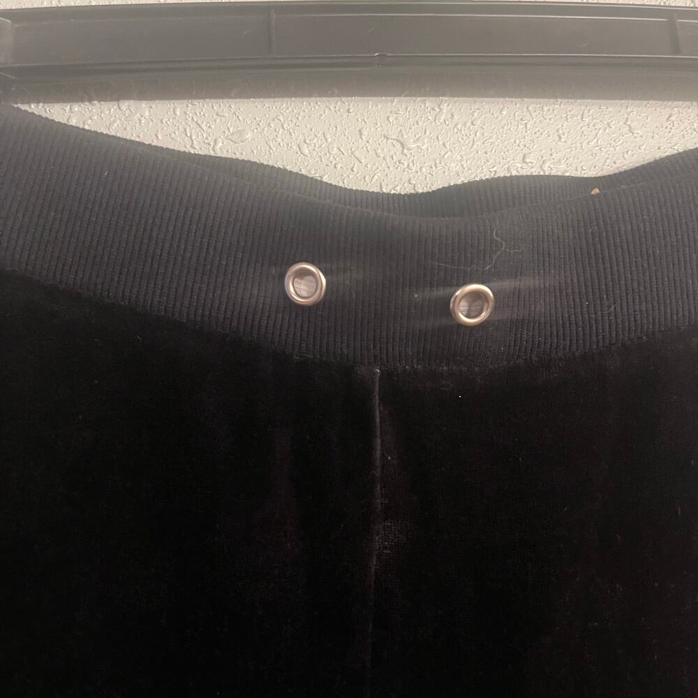 Vtg Young USA Womens Lg Low rise Black Lounge Pants Straight Leg 16" inseam 31" - Picture 6 of 14